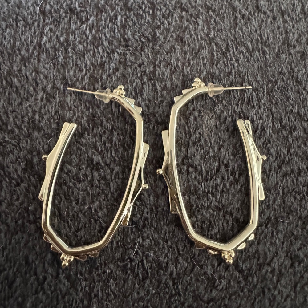 Kendra Scott Gold Geometric Hoop Earrings